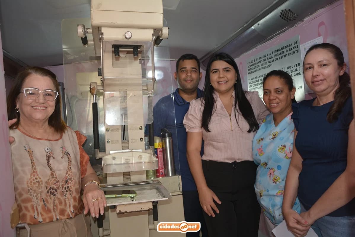 PADRE MARCOS | Unidade móvel de mamografia realiza atendimentos gratuitos e fortalece prevenção ao câncer de mama