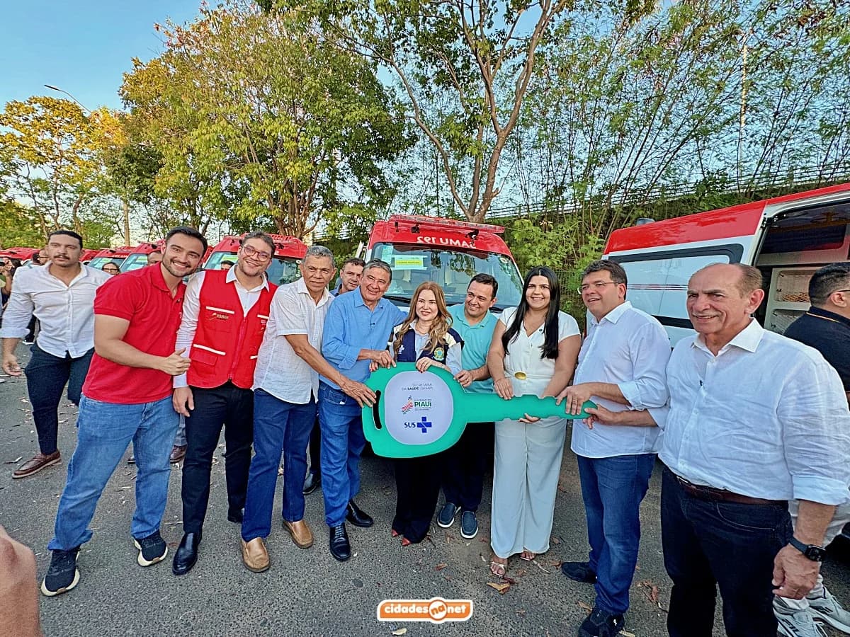 “Era um sonho nosso levar esse benefício para a população”, destaca prefeita Wiliane Kelly ao receber ambulância do SAMU em Teresina